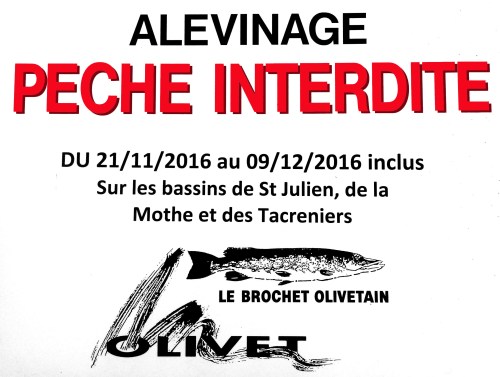 Dates et lieux de fermeture après empoissonnement...